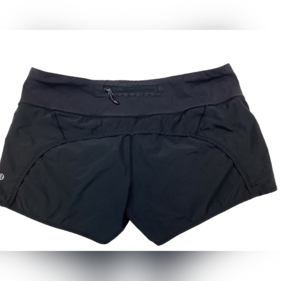 Lululemon Run Times Short 4-way Stretch, size 10 Tall, 4", Black - Picture 3 of 7